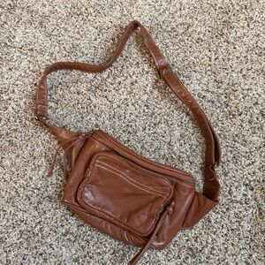 Brown Leather Crossbody Bag